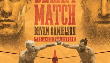 Official poster for Zack Sabre Jr. vs Bryan Danielson