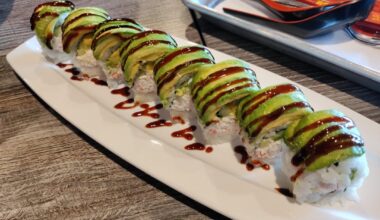 Caterpillar roll from my favorite little hole in the wall sushi place