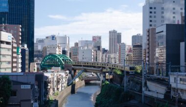 [OC] View from a bridge by Ochanomizu Station