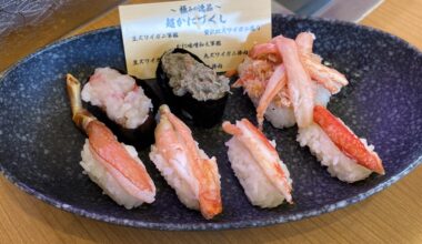 Crab sushi set from Kura Sushi