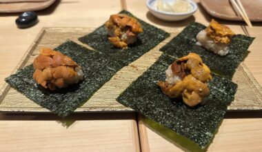 Uni Temaki Sushi in Tokyo