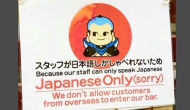 Izakaya in Okinawa To Refuse Entry to Foreigners by Hanging “Japanese Only” Sign