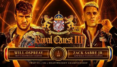 Will Ospreay v. Zack Sabre Jr. at Royal Quest III was stunning: the atmosphere, the action, the culmination of British wrestling... a true MOTY candidate.