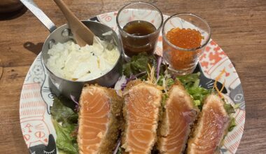 Salmon katsu from Ermitage Seafood Bar