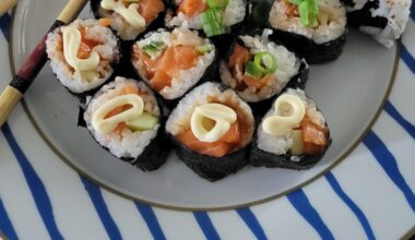 Just a little sushi made by the wife