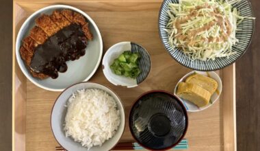 Miso Katsu and Sides (a fav from Nagoya)