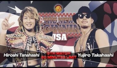 Hiroshi Tanahashi vs Yujiro Takahashi: New Japan Pro Wrestling - NJPW The New Beginning in USA, January 26, 2020