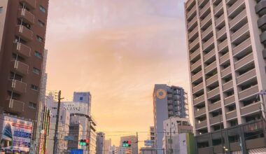 The sky was nice when I was in Asakusa