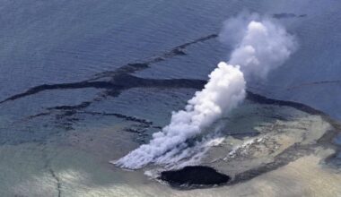 New island emerges after underwater volcano eruption near Japan's Iwoto