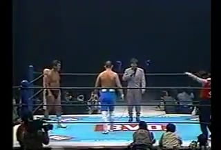 [Feb 4th, 1996] Rare Kensuke Sasaki and Keiji Muto entrance (with original theme) taped on VHS