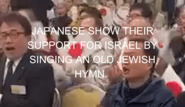 Japanese show their support for Israel by singing an old Jewish hymn.