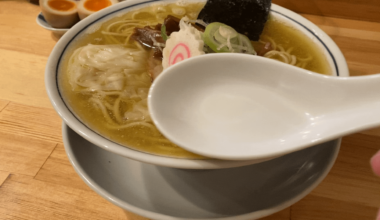 Fantastic shio ramen soup (Tokyo)