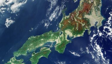 European Space Agency photo of Japan taken November 1st 2023.