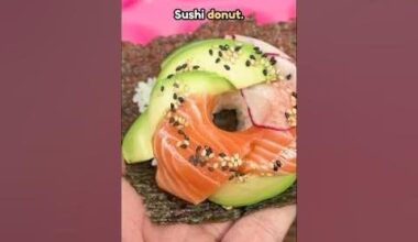 Fast Sushi Donut Making Video (19 seconds)