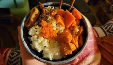 home made rice bowls for dinner :-) 👍