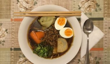 My really first Ramen - I just call it "Dark Ramen"