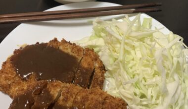 Today's Lunch: Tonkatsu with Miso Sauce