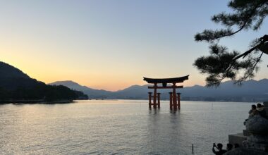 Myajima at sunset