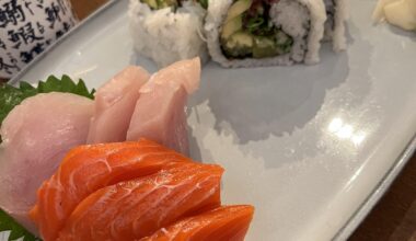 Was this sashimi cut too thick?