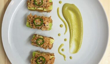 Devonshire Crab, Jalapeño Purée and Crispy Rice