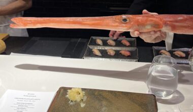 Red Cornetfish at Sushi Nakazawa