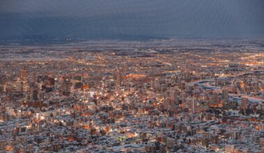 Sapporo captured from Mt. Moiwa