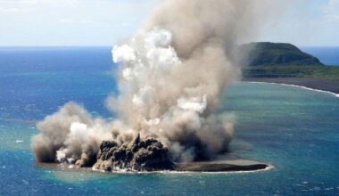 Japan embraces a newborn island emerging from the depths of a mesmerizing undersea volcanic eruption in the Pacific.