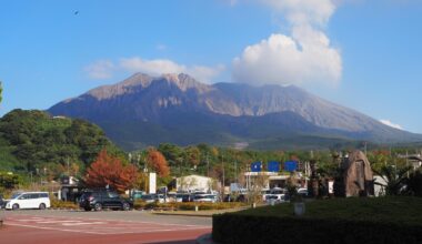 Sakurajima puffing away [OC]