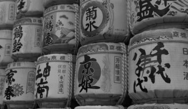 Sake barrels at Meiji Jingu [OC]