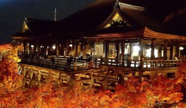 Autumn Illumination at Kiyomizu-dera in Kyoto