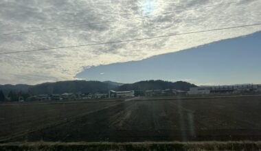 On the train from fukui to Katsuyama.