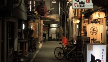 Alley in Tennouji, Osaka