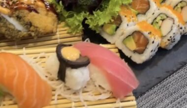 OP said this was amazing sushi but the nigiri looks dreadful imo, thoughts?