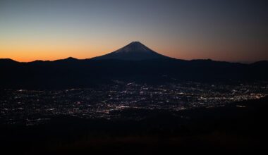 Sunrise at Mt. Konara, Yamanashi.