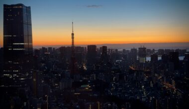 [OC] Tokyo sunrise seen from Roppongi Hills