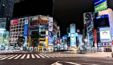 Empty streets of Shibuya