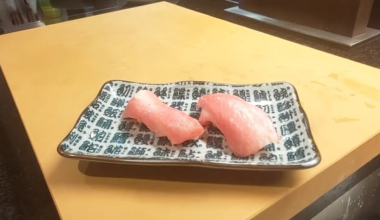 My second try at selfmade sushi. Never seen otoro at a fish market before here and had to get some.