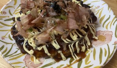 Okonomiyaki first time I’ve made it myself