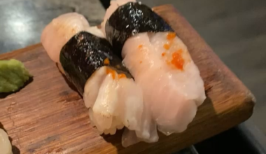 Chefs choice nigiri last night