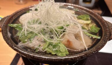 Kiritanpo Nabe at Wabizakura - Semboku, Akita, Japan