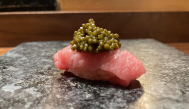 Toro and Caviar from Royal Izakaya in Philly [OC]