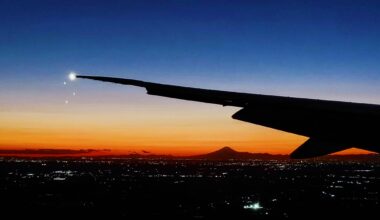 Mt Fuji from the plane window