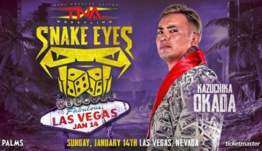 The Rainmaker Kazuchika Okada confirmed for TNA Snake Eyes January 14th TV taping - The Palms - Ticketmaster