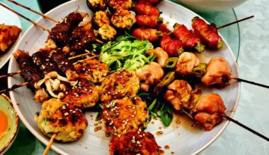 Yakitori dinner