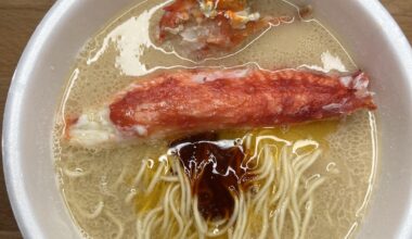 Instant Ichiran with King Crab