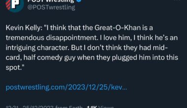 KevinKelly on Great-O-Khan’s midcard spot.