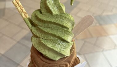 Matcha taiyaki ice cream 🍵