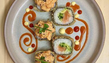 Pan-Fried Spicy Salmon Maki