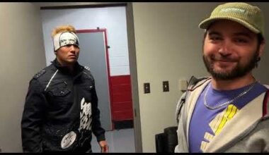 Everytime Okada meets the Young Bucks he goes through Nick's bag and wears his gear