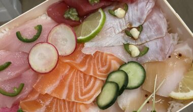 This chirashi bowl for dinner